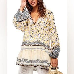 Free People Gardenia Tunic Top- call out, see photos